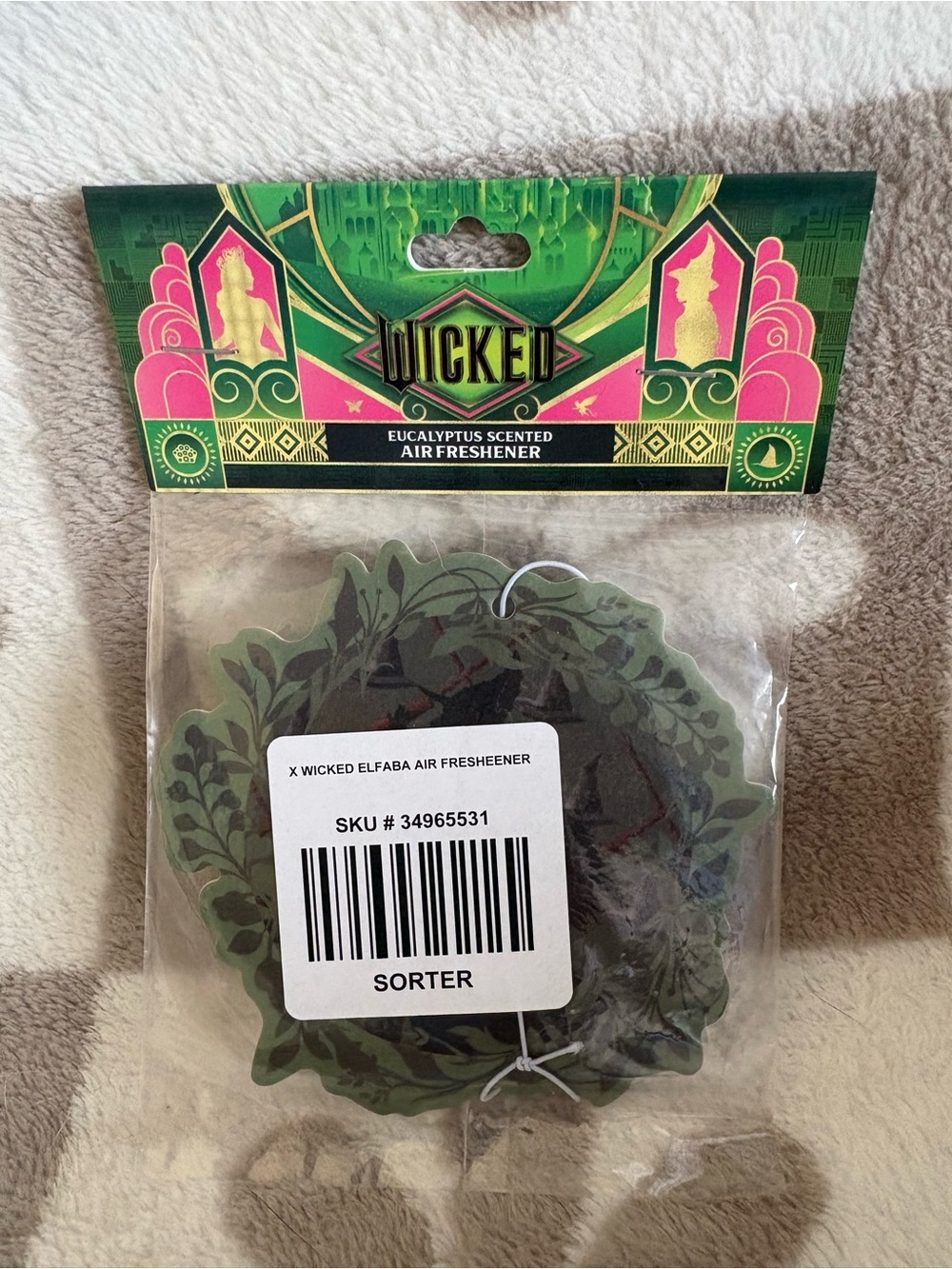 Universal Wicked Elphaba Eucalyptus Scented Air Freshener - Green